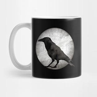 Crow - Crow And Lace Moon - Crow Raven Moon Mug